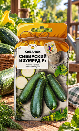 Кабачок СИБИРСКИЙ ИЗУМРУД F1
