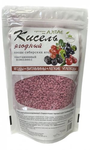 Кисель ПЛОДЫ СИБИРСКИХ ЯГОД С ВИТАМИННЫМ КОМПЛЕКСОМ 250 г — Кисель для профилактики и стимуляции иммунитета!