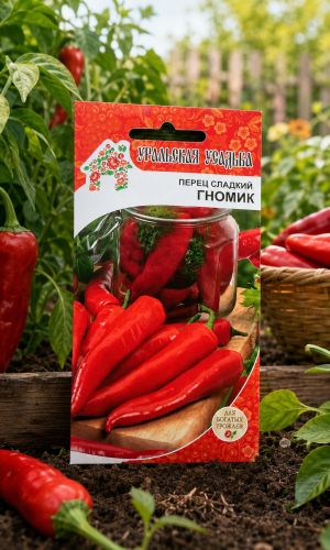 Перец ГНОМИК &mdash; Суперсладкий, усыпан плодами!