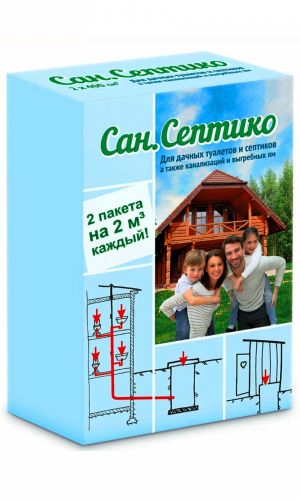 Сан.Септико HOME — Для дачных туалетов, септиков, канализаций, выгребных ям! Экологически чистый, высокоэффективный!