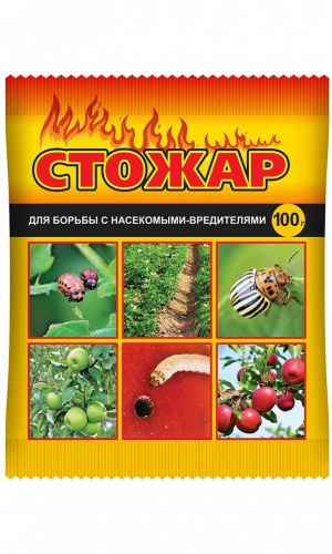 СТОЖАР 100 г — Действие препарата против вредителей проявляется также и на не обработанных участках растений. Результат виден уже через 1 час, а период защитного действия препарата — до 21 дня!